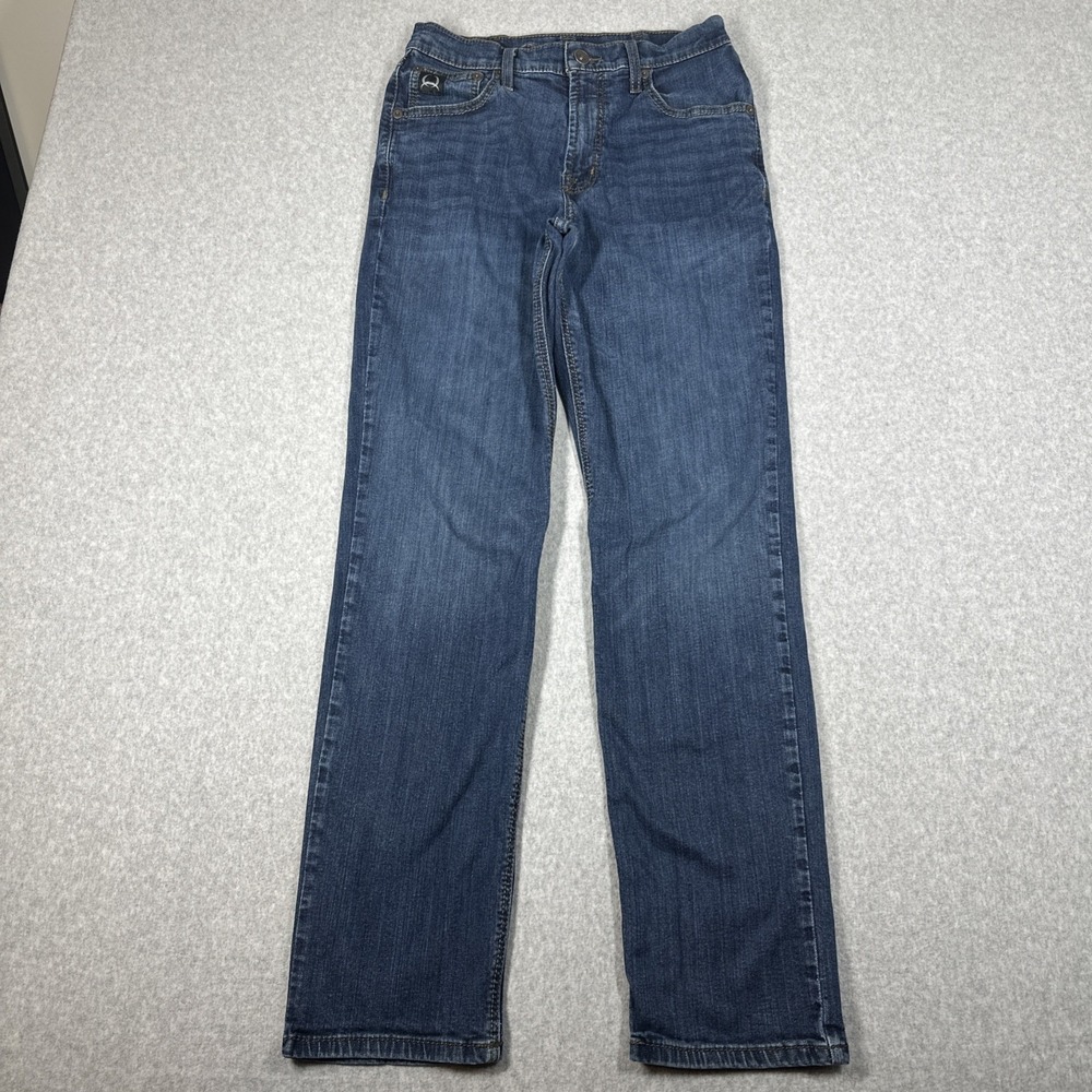 Cinch Black Label 2 Loose Tapered Leg Denim Men's 31x34(30x32) Dark Rinse Jeans